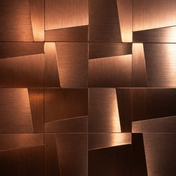 Revestimento Inox Bronze 30×30 Autocolante 3mm · Alumínio – ydecory