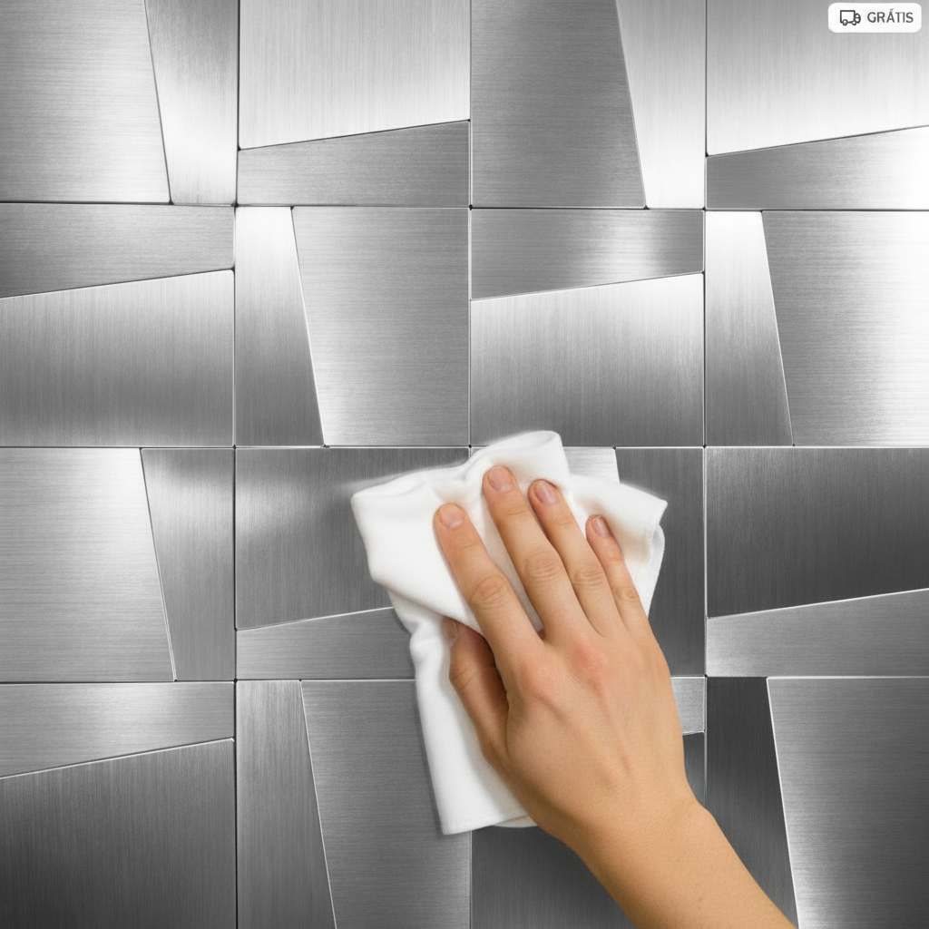 Limpeza do Inox Silver Autocolante