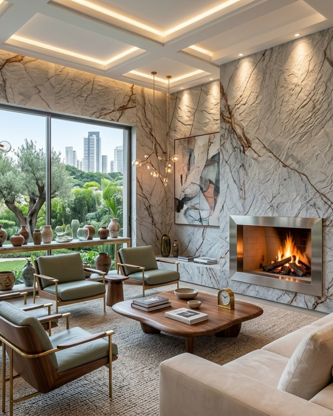 Ambiente com revestimento Couchervel