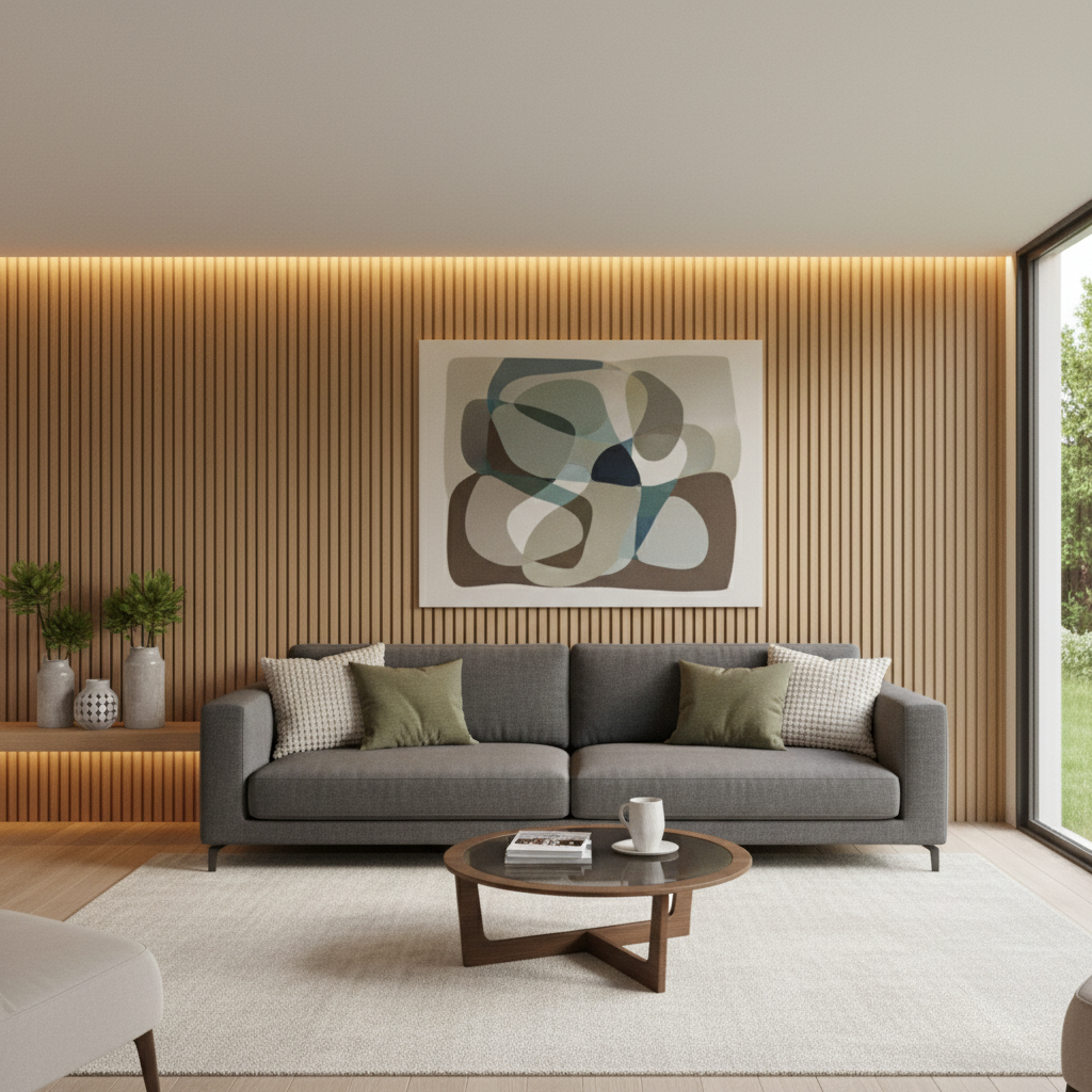 Ambiente com revestimento Couchervel