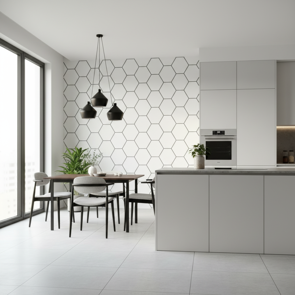 Sala de jantar com Inox Silver