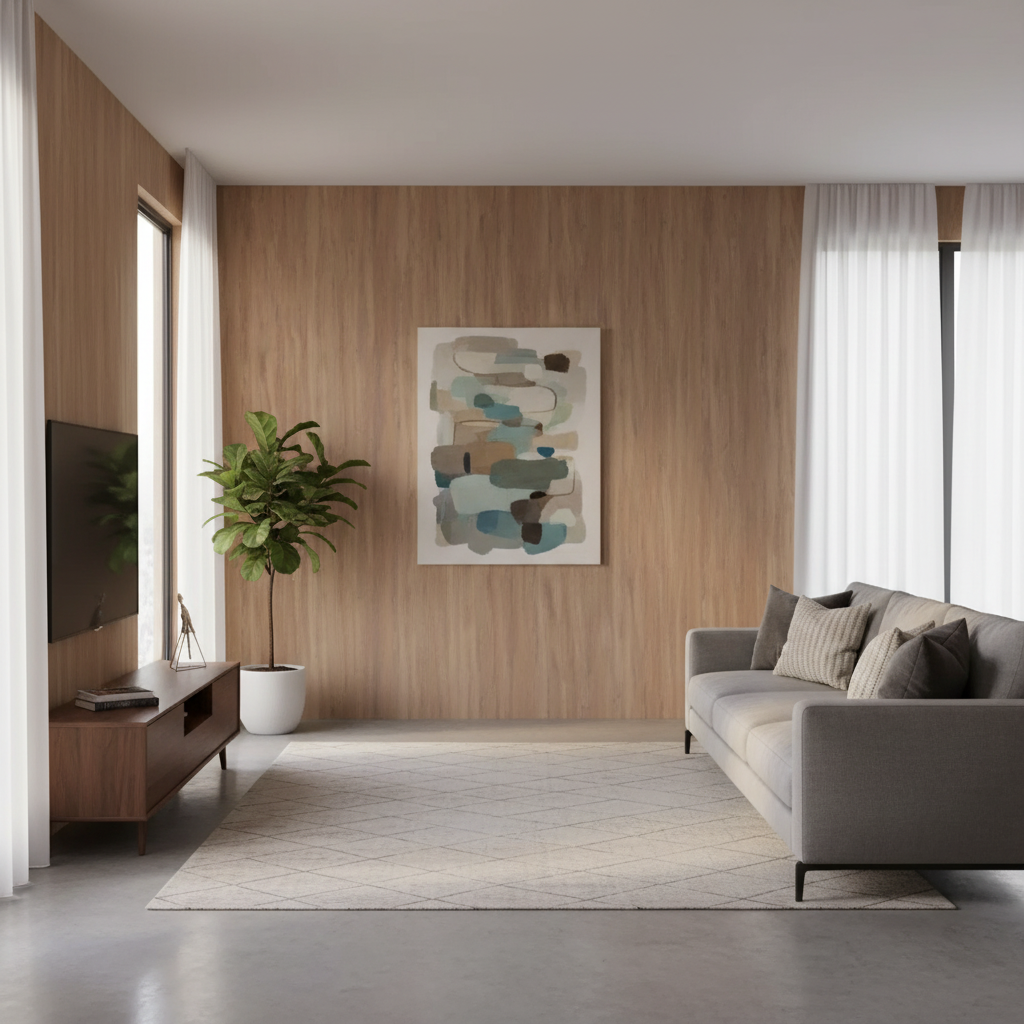 Ambiente com revestimento Couchervel
