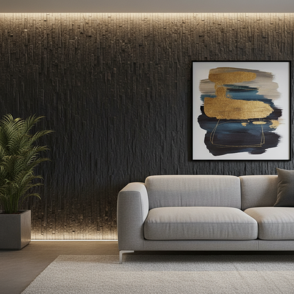 Ambiente com revestimento Couchervel