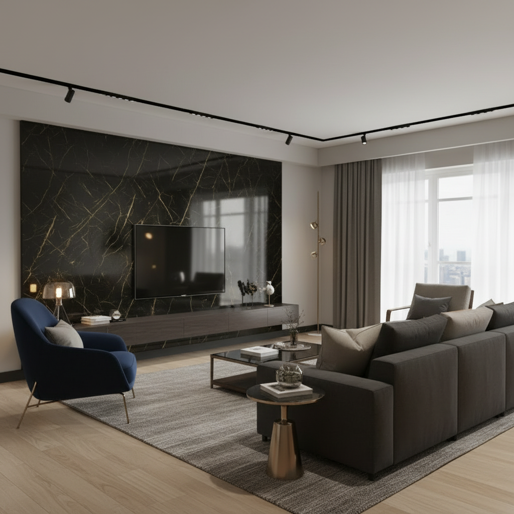 Ambiente com revestimento Couchervel
